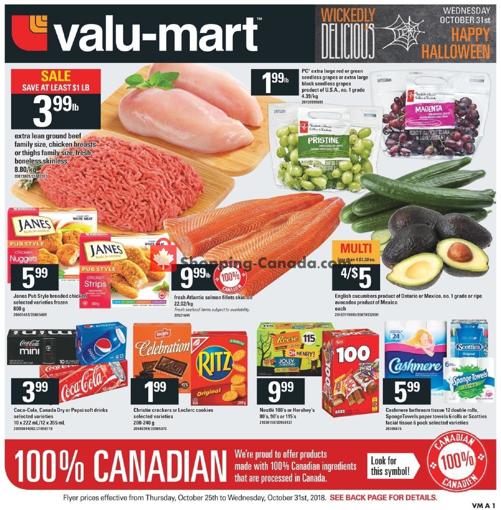 Valu Mart flyer from Thursday October 25, 2018 to Wednesday October 31, 2018 - page 3