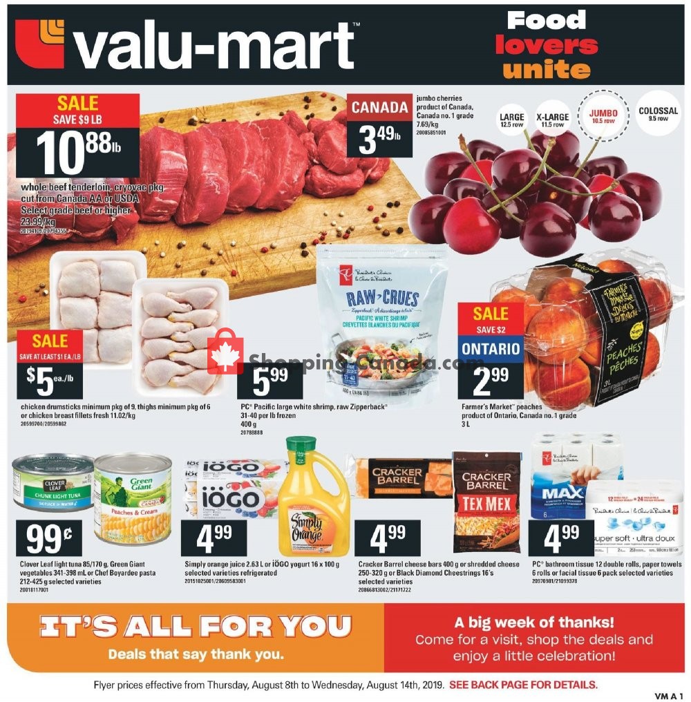 Valu Mart flyer from Thursday August 8, 2019 to Wednesday August 14, 2019 - page 5