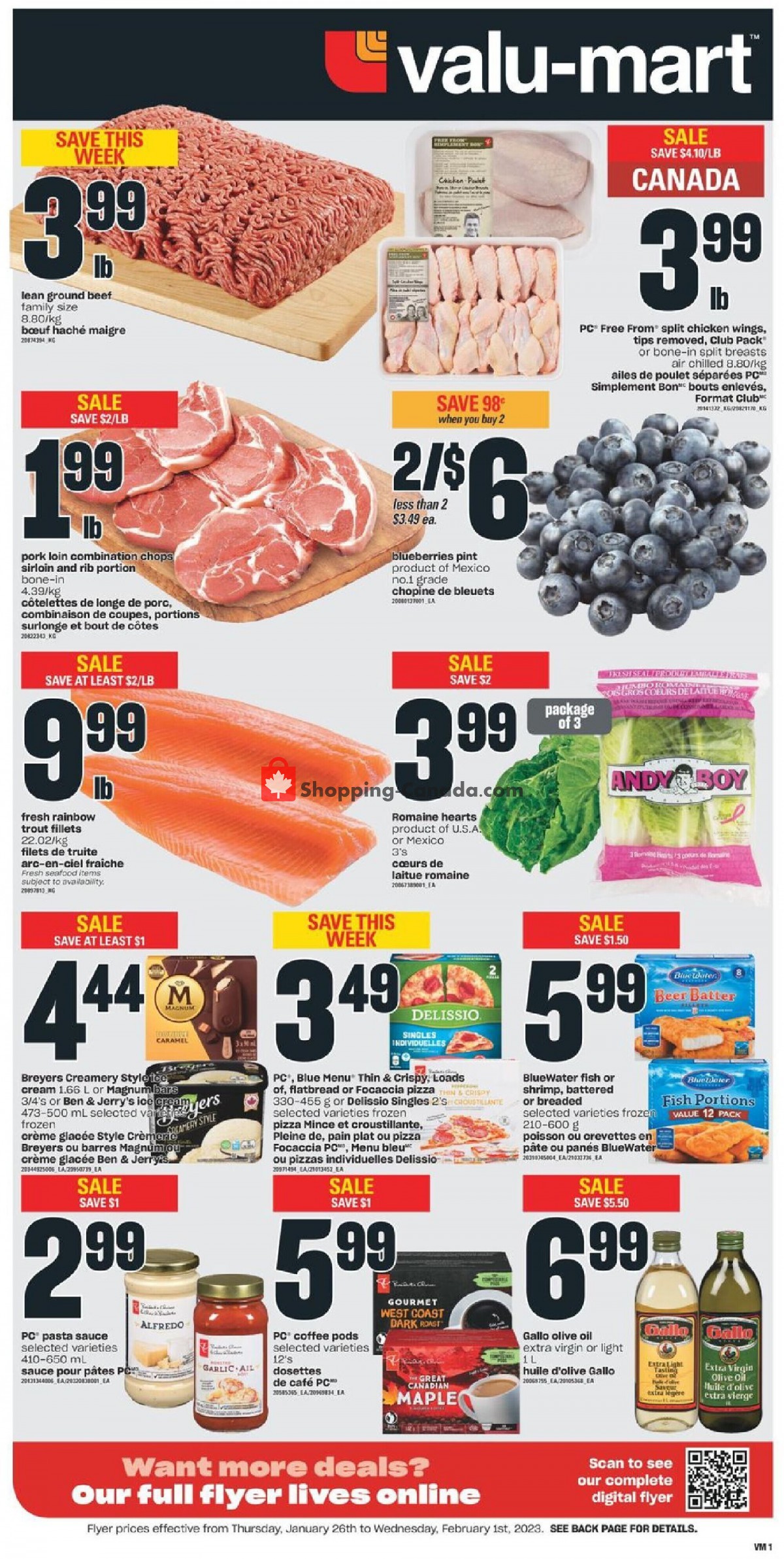 Valu Mart flyer from Thursday January 26, 2023 to Wednesday February 1, 2023 - page 3