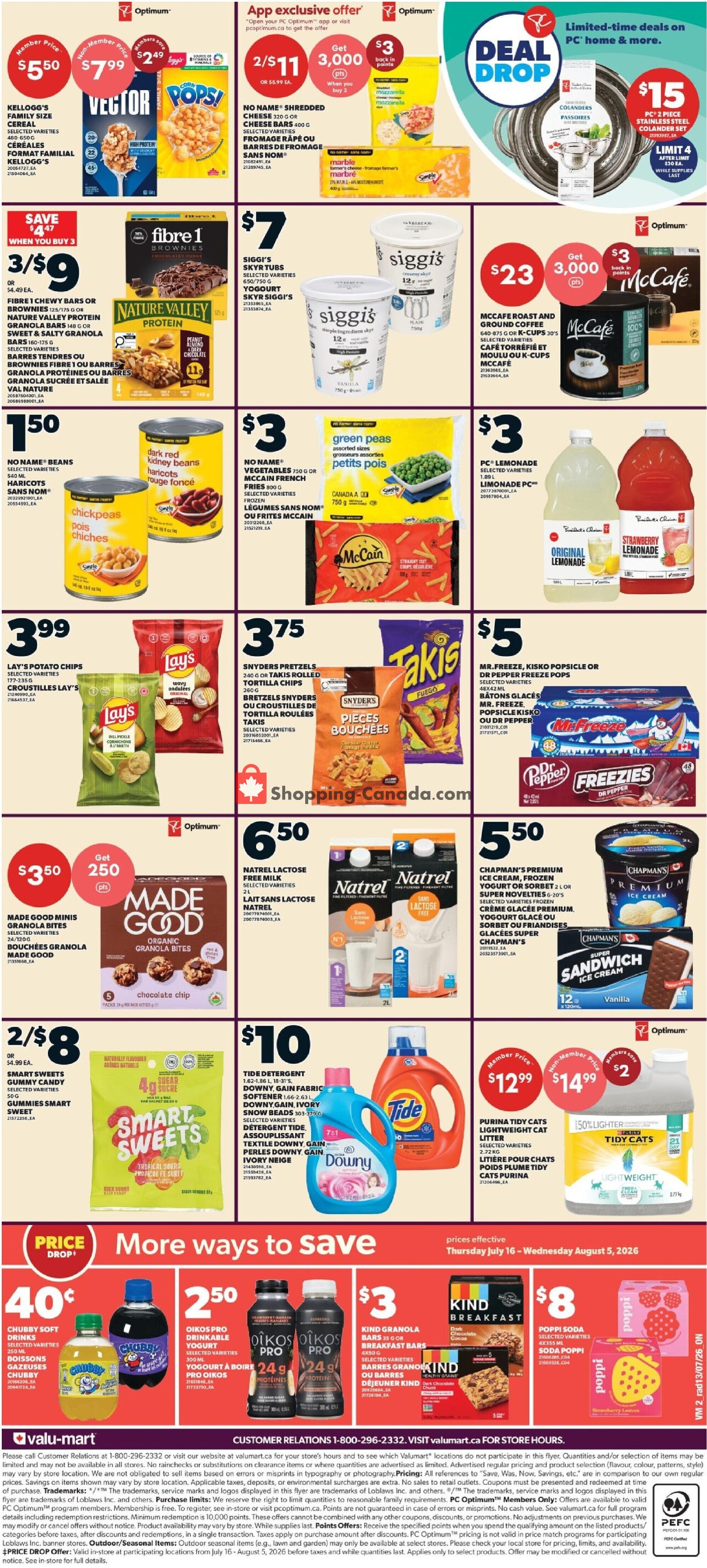 Valu Mart flyer from Thursday July 16, 2026 to Wednesday July 22, 2026 - page 2