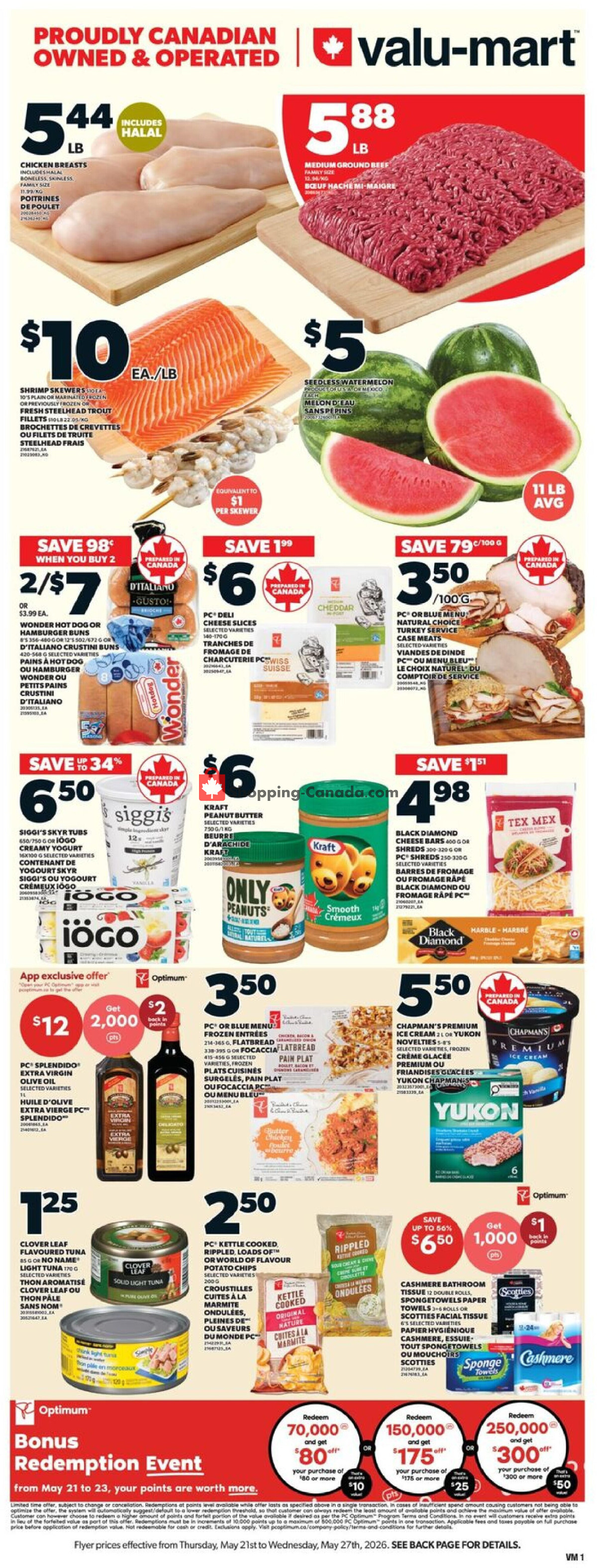 Valu Mart flyer from Thursday May 21, 2026 to Wednesday May 27, 2026 - page 1