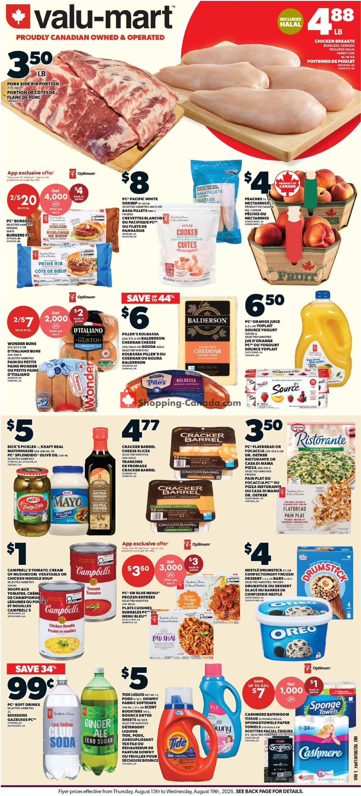 Valu Mart flyer from Thursday August 13, 2026 to Wednesday August 19, 2026 - page 5