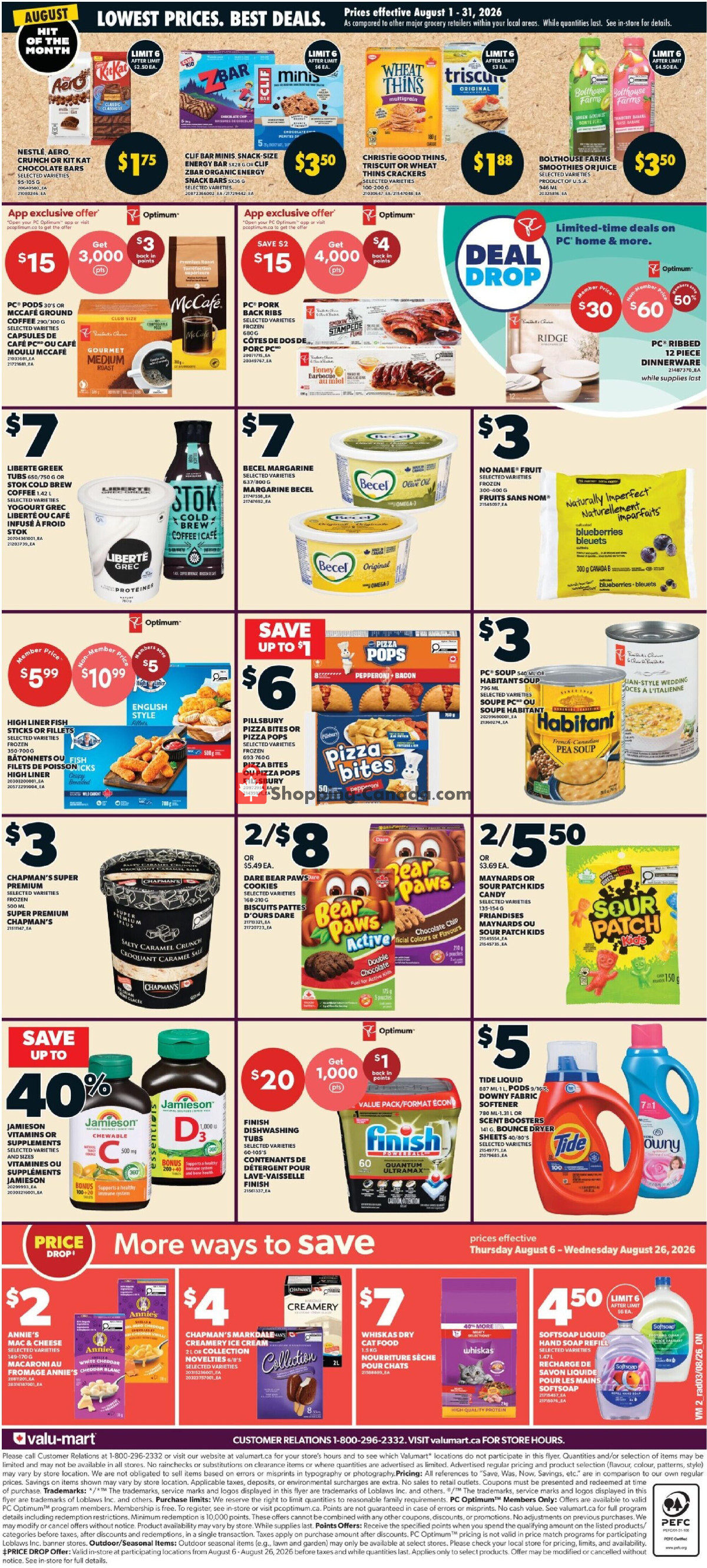 Valu Mart flyer from Thursday August 6, 2026 to Wednesday August 12, 2026 - page 2