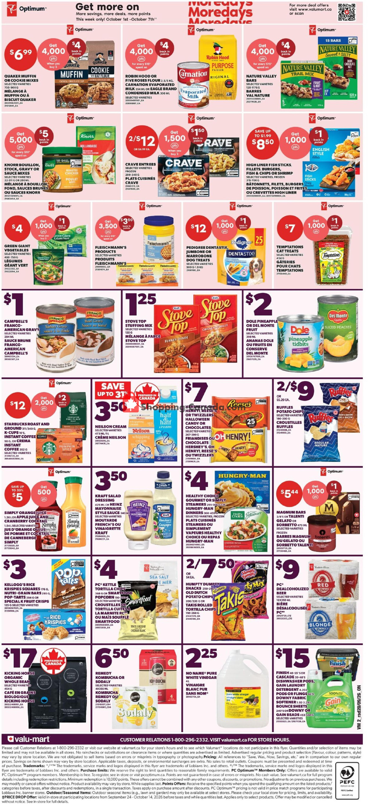 Valu Mart flyer from Thursday October 1, 2026 to Wednesday October 7, 2026 - page 2