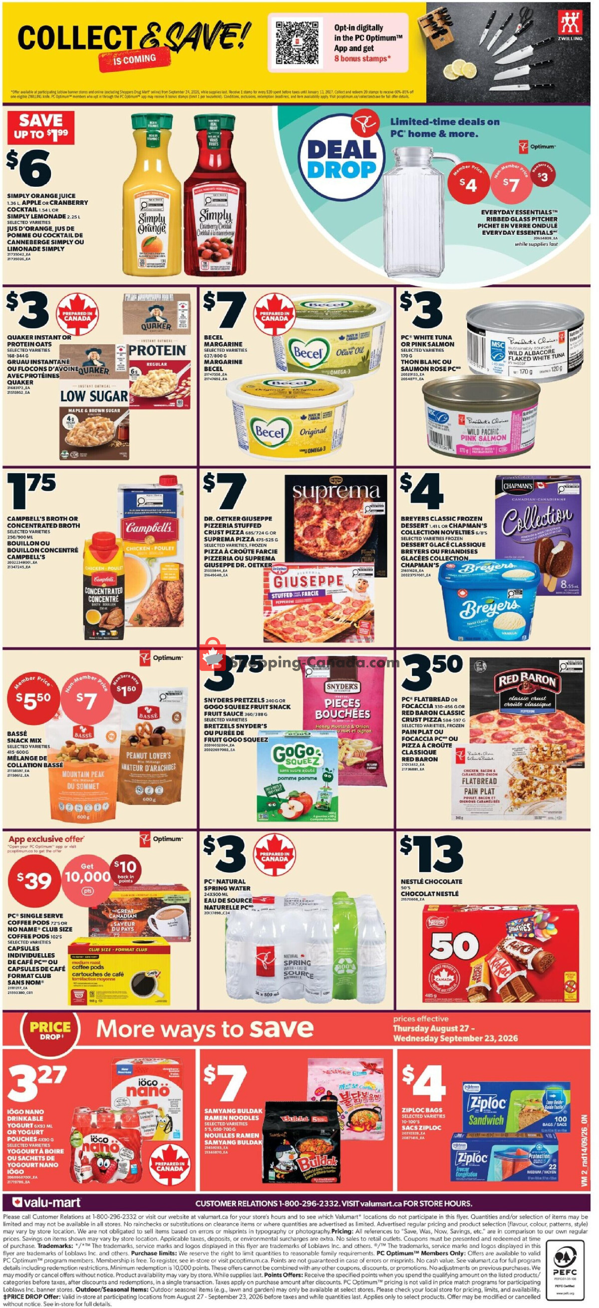 Valu Mart flyer from Thursday September 17, 2026 to Wednesday September 23, 2026 - page 2