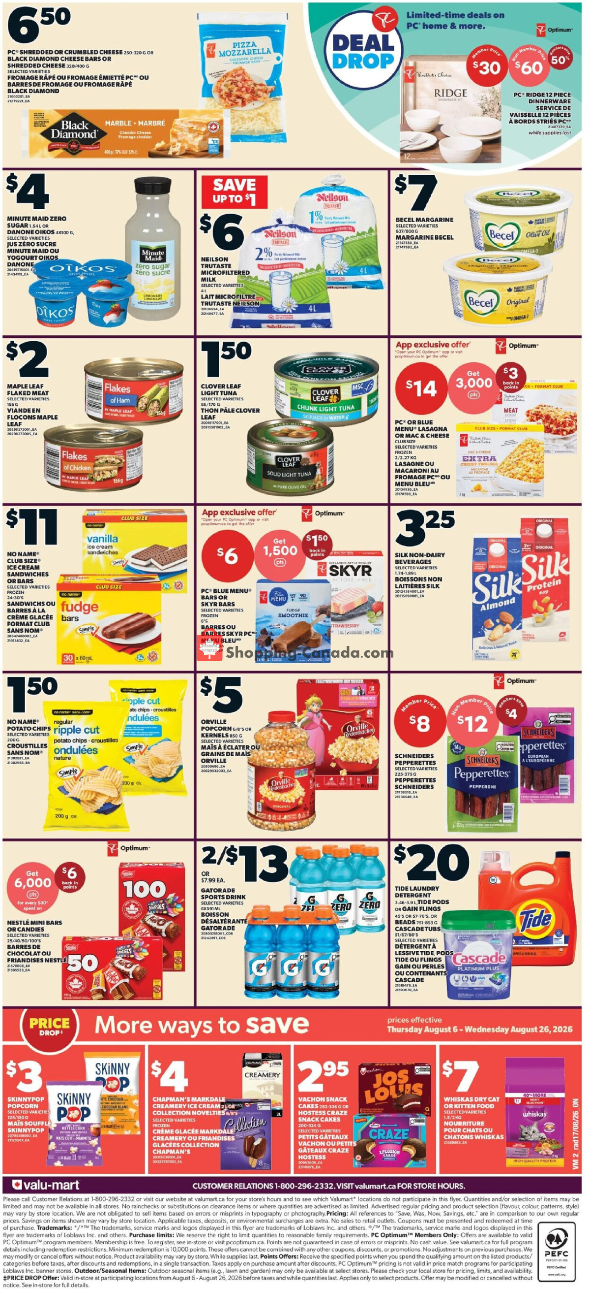 Valu Mart flyer from Thursday August 20, 2026 to Wednesday August 26, 2026 - page 2
