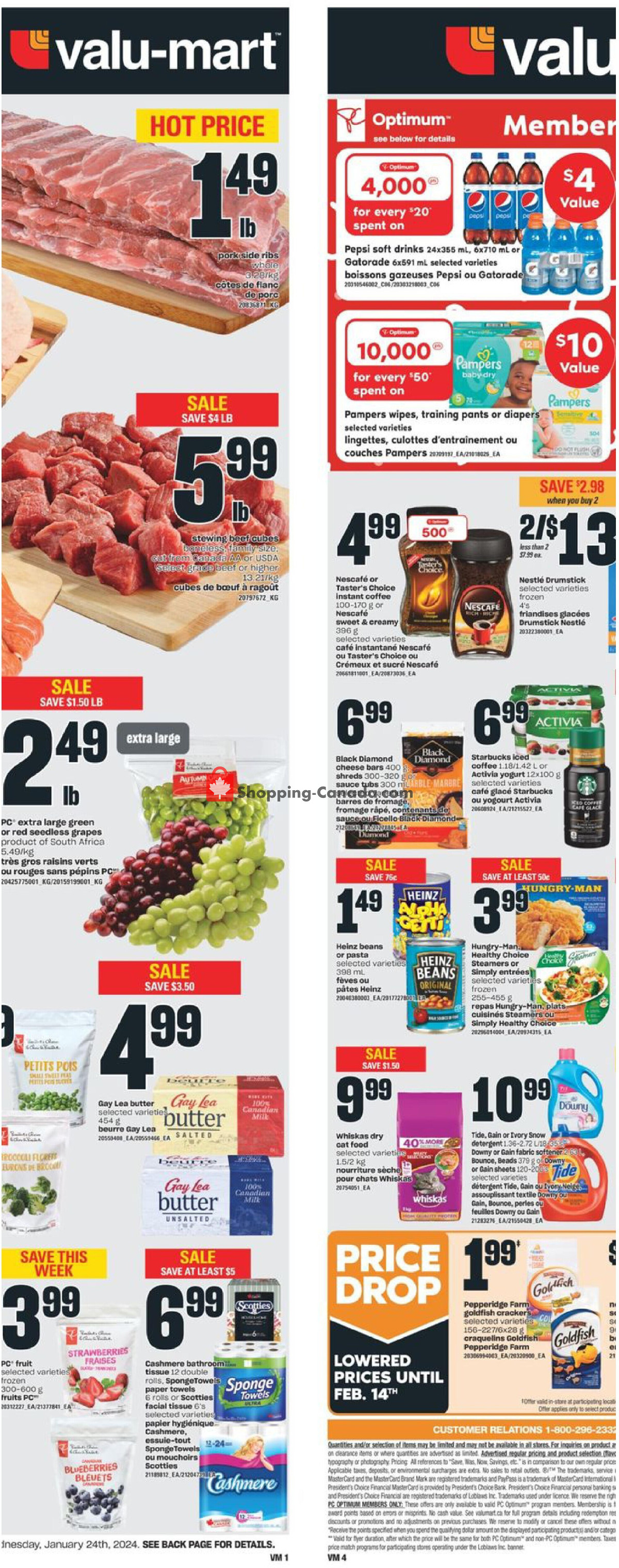 Valu Mart flyer from Thursday January 18, 2024 to Wednesday January 24, 2024 - page 4