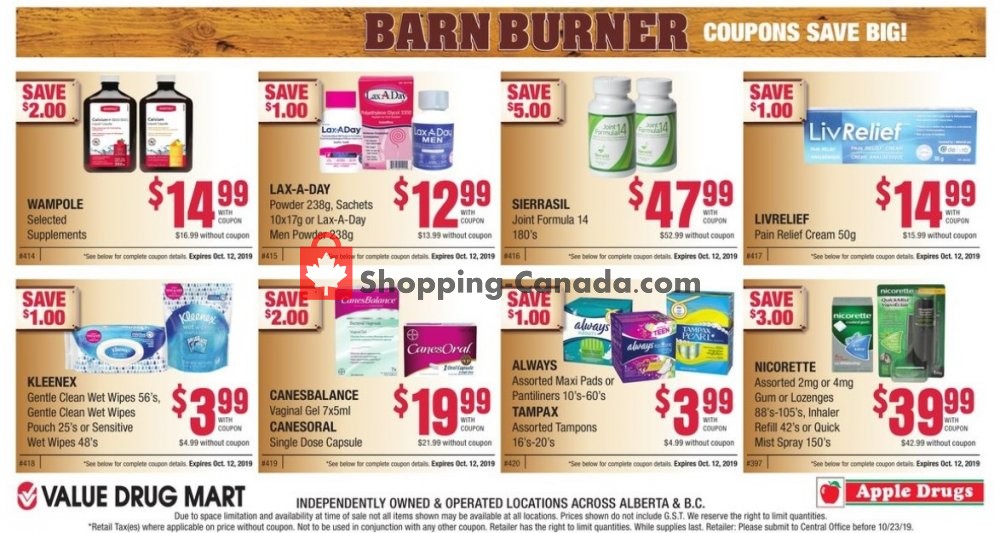 Value Drug Mart flyer from Sunday September 15, 2019 to Saturday October 12, 2019 - page 4