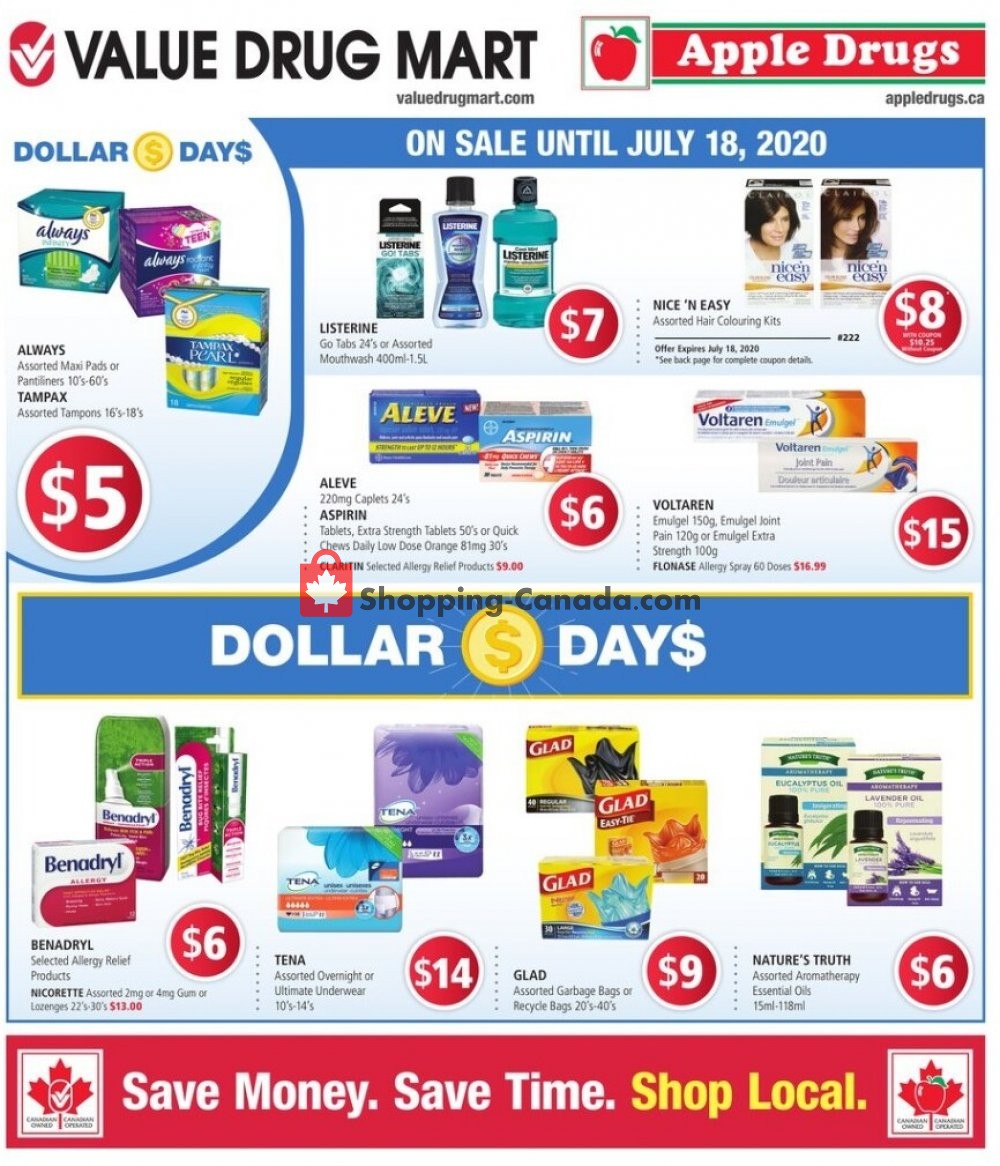 Value Drug Mart flyer from Sunday July 5, 2020 to Saturday July 18, 2020 - page 1