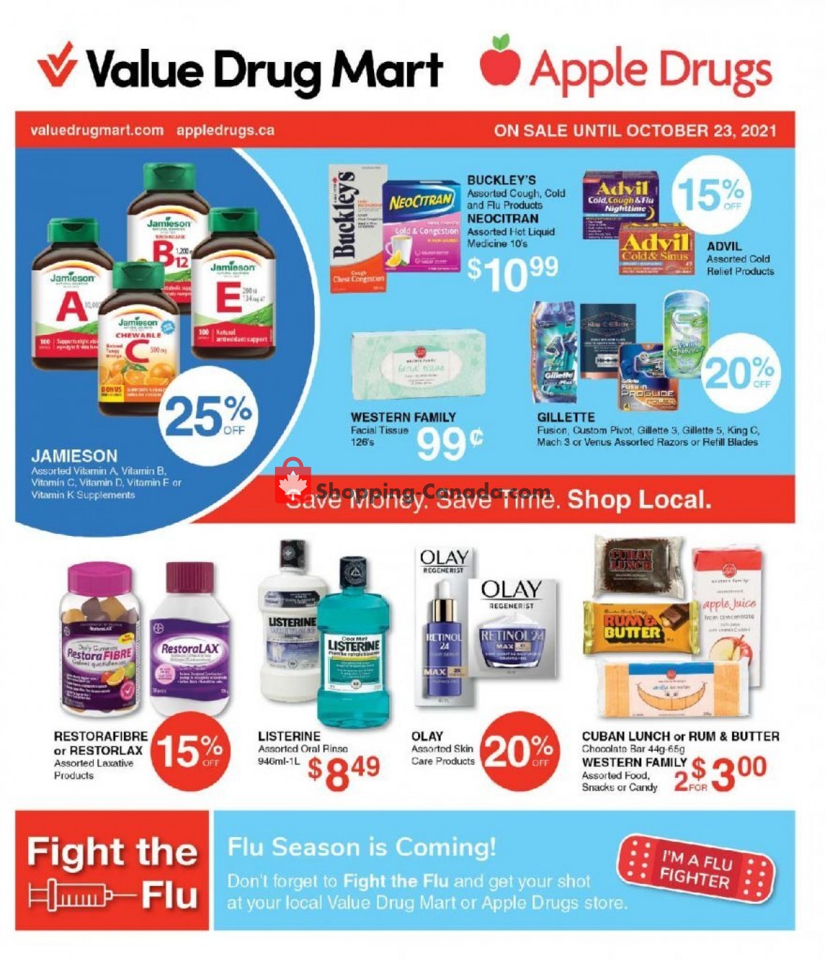 Value Drug Mart flyer from Sunday October 10, 2021 to Saturday October 23, 2021 - page 1