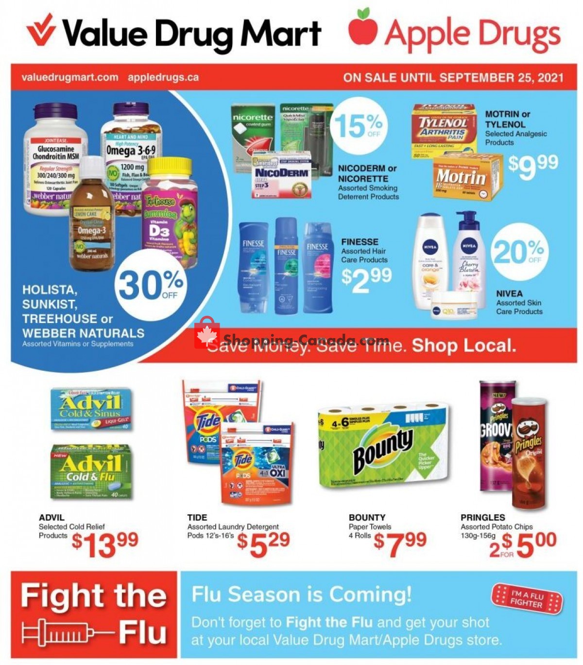 Value Drug Mart flyer from Sunday September 12, 2021 to Saturday September 25, 2021 - page 1
