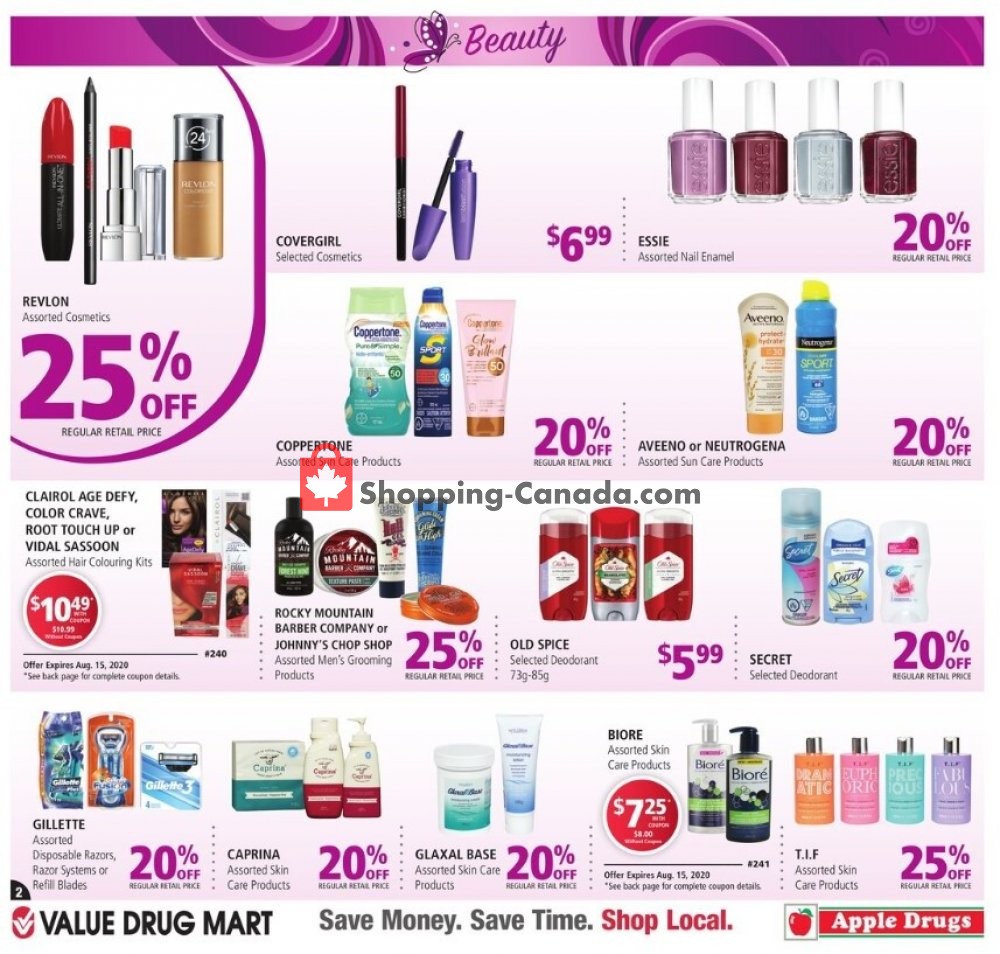 Value Drug Mart flyer from Sunday August 2, 2020 to Saturday August 15, 2020 - page 2