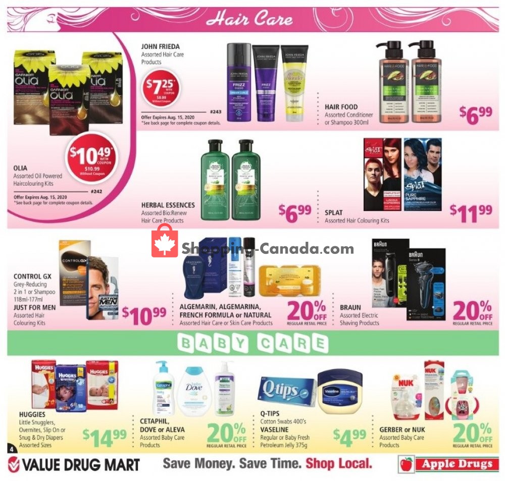 Value Drug Mart flyer from Sunday August 2, 2020 to Saturday August 15, 2020 - page 4