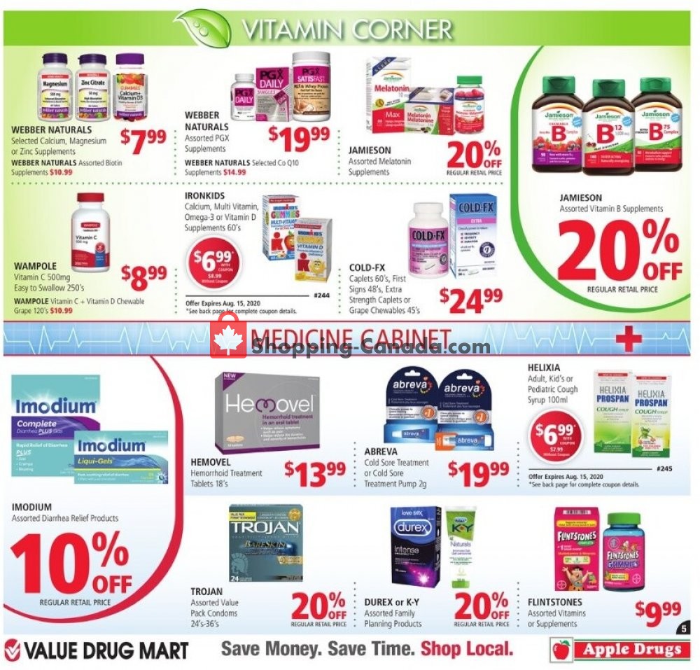 Value Drug Mart flyer from Sunday August 2, 2020 to Saturday August 15, 2020 - page 5