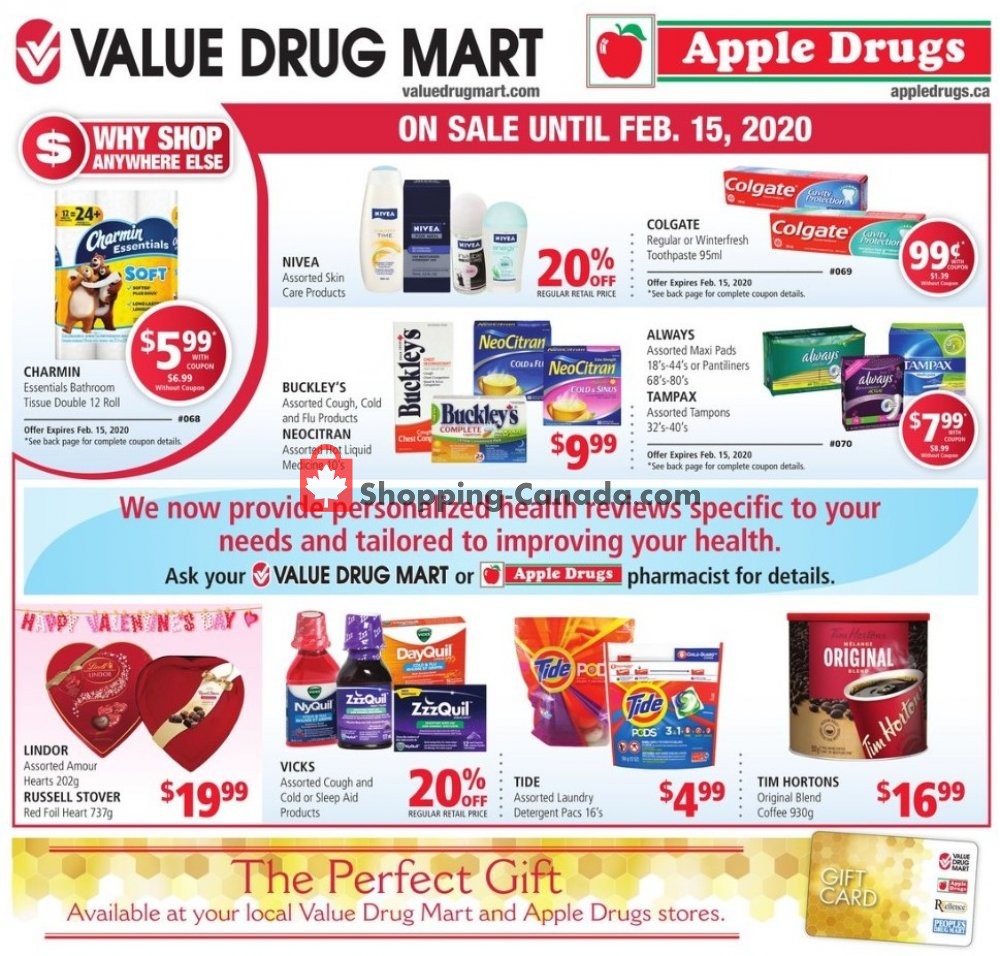 Value Drug Mart flyer from Sunday February 2, 2020 to Saturday February 15, 2020 - page 1