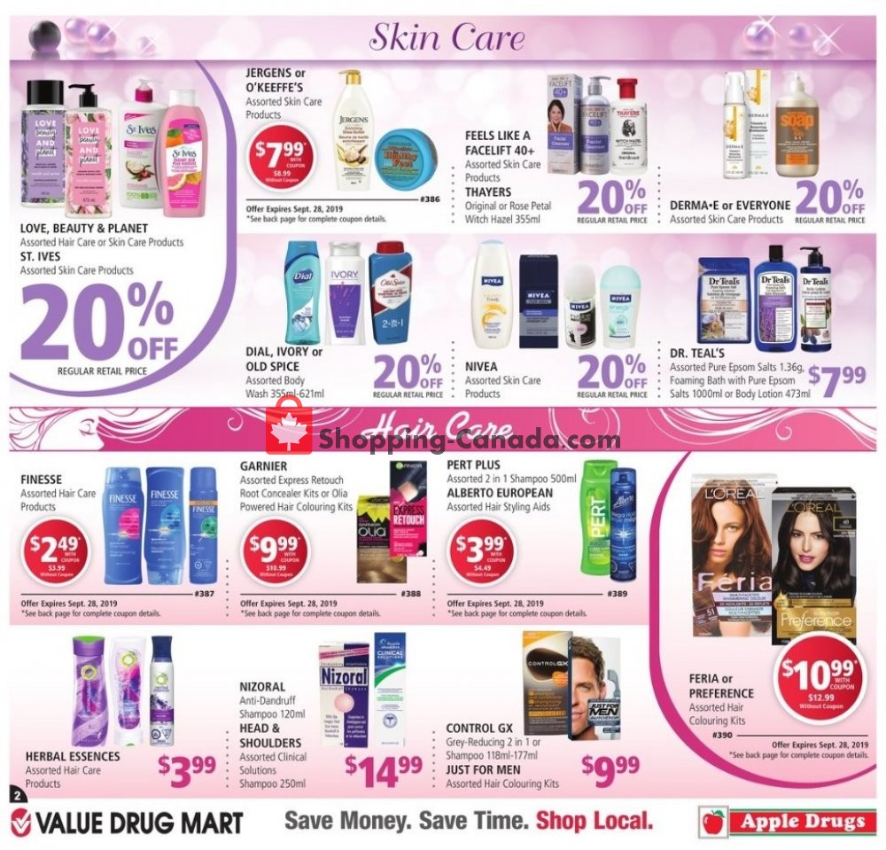 Value Drug Mart flyer from Sunday September 15, 2019 to Saturday September 28, 2019 - page 2