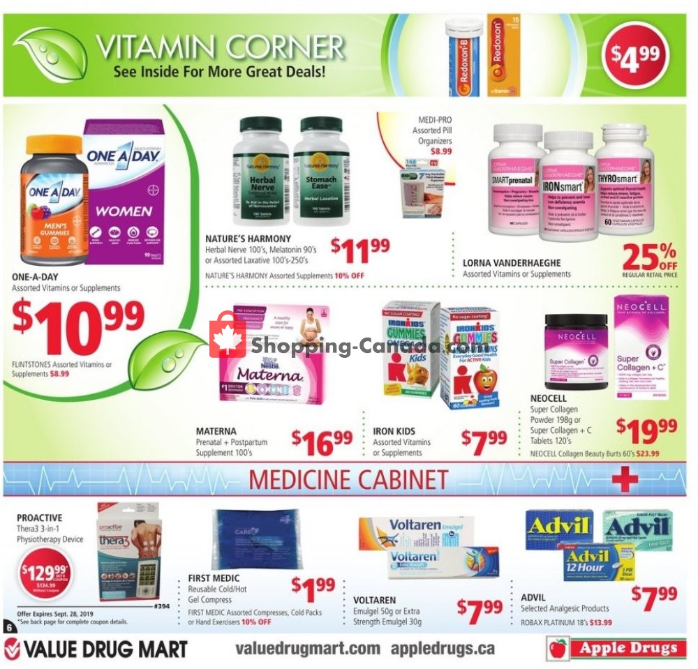 Value Drug Mart flyer from Sunday September 15, 2019 to Saturday September 28, 2019 - page 6