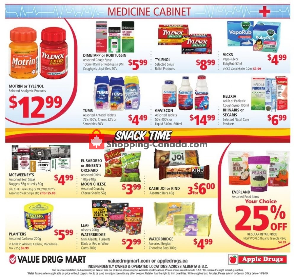 Value Drug Mart flyer from Sunday September 15, 2019 to Saturday September 28, 2019 - page 8