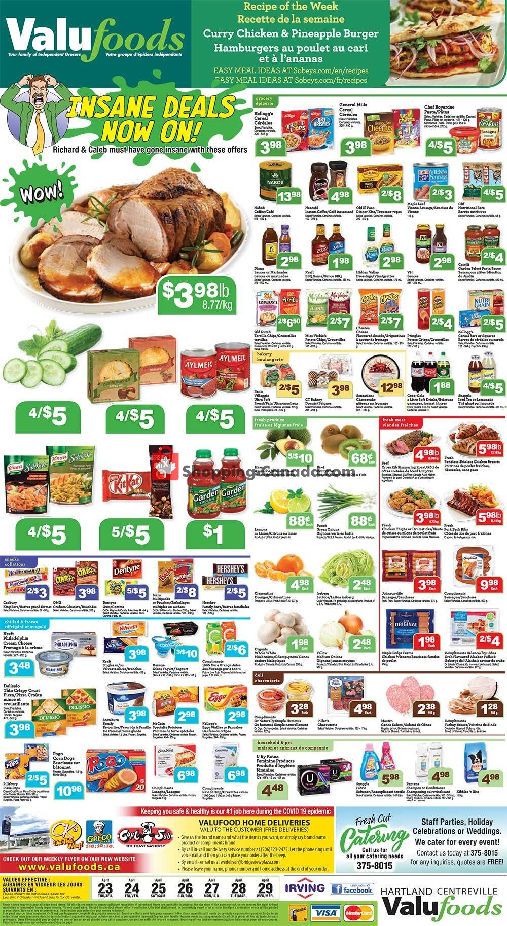 Valufoods flyer from Thursday April 23, 2020 to Wednesday April 29, 2020 - page 1