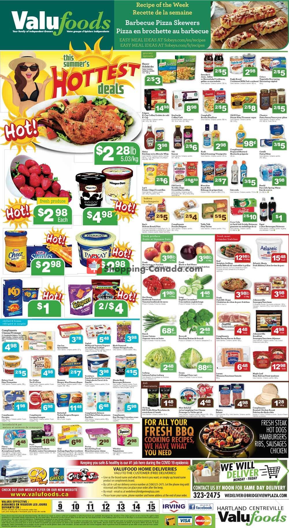 Valufoods flyer from Thursday July 9, 2020 to Wednesday July 15, 2020 - page 1