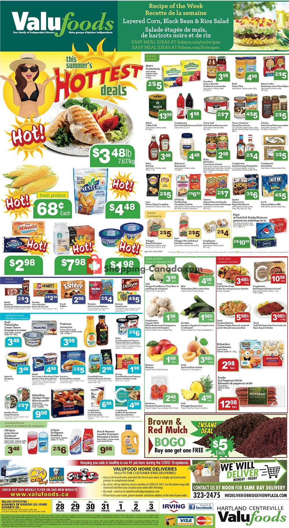 Valufoods flyer from Thursday May 28, 2020 to Wednesday June 3, 2020 - page 1