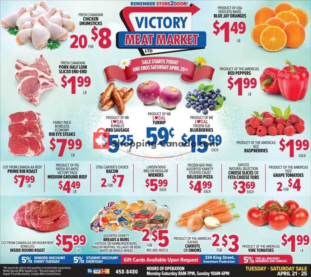 Victory Meat Market  flyer from Tuesday April 21, 2020 to Saturday April 25, 2020 - page 1