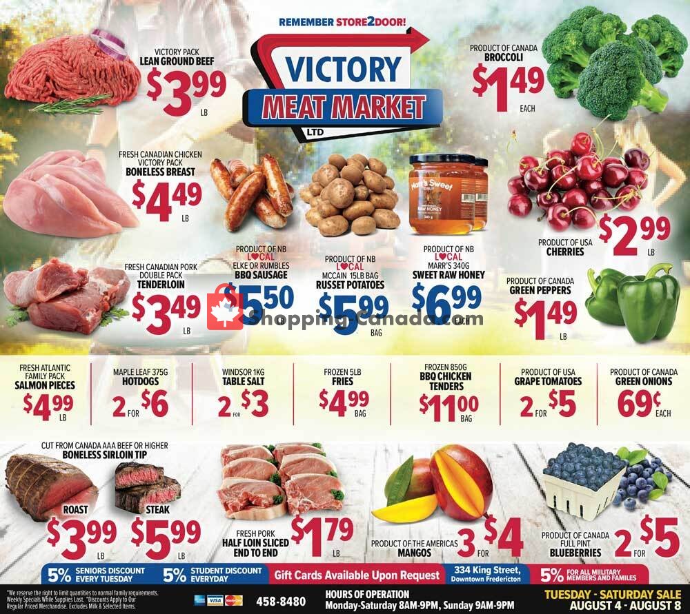 Victory Meat Market  flyer from Tuesday August 4, 2020 to Saturday August 8, 2020 - page 1