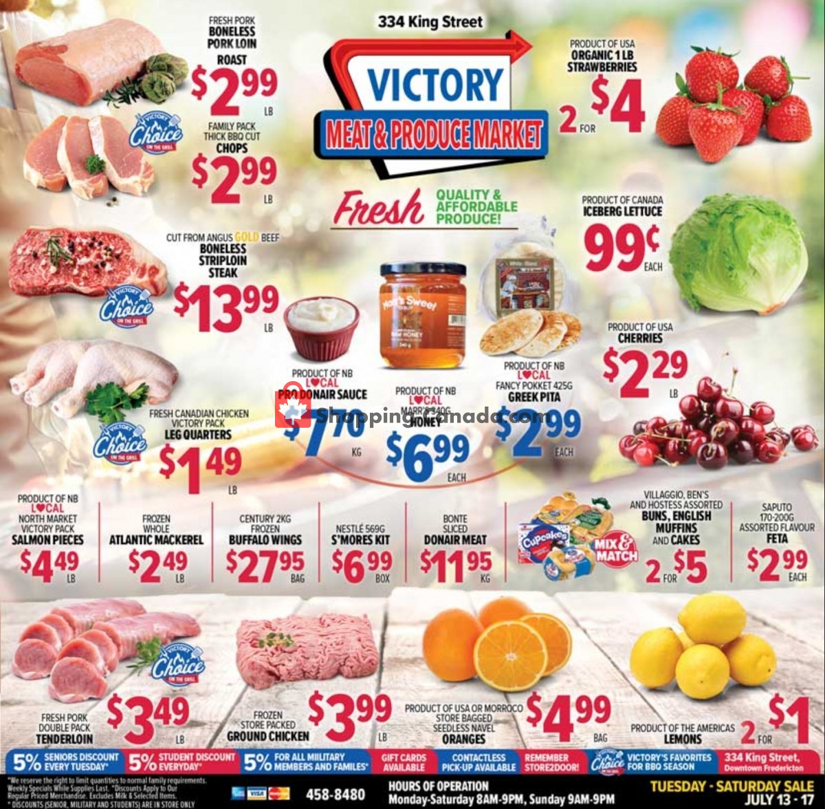 Victory Meat Market  flyer from Tuesday July 13, 2021 to Saturday July 17, 2021 - page 1