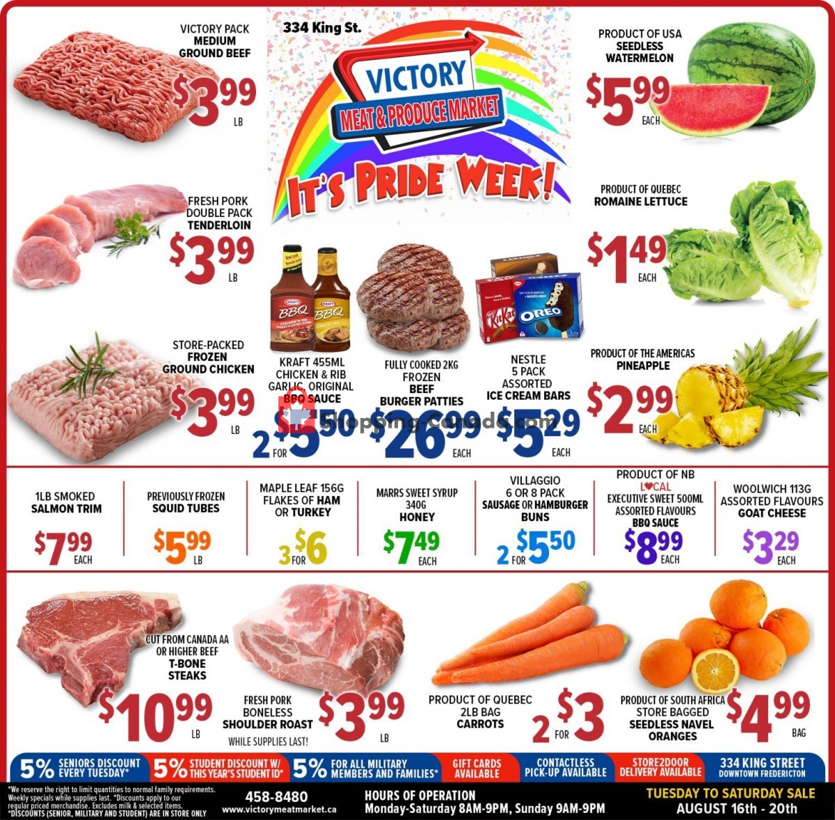 Victory Meat Market Canada, flyer (It's Pride Week!) August 16
