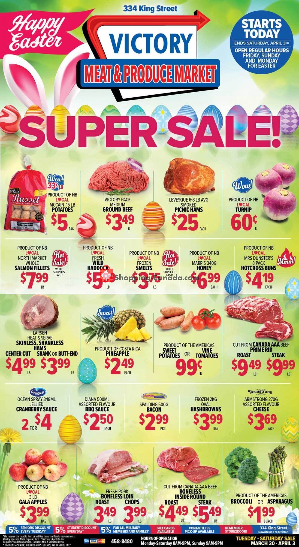 Victory Meat Market  flyer from Tuesday March 30, 2021 to Saturday April 3, 2021 - page 1