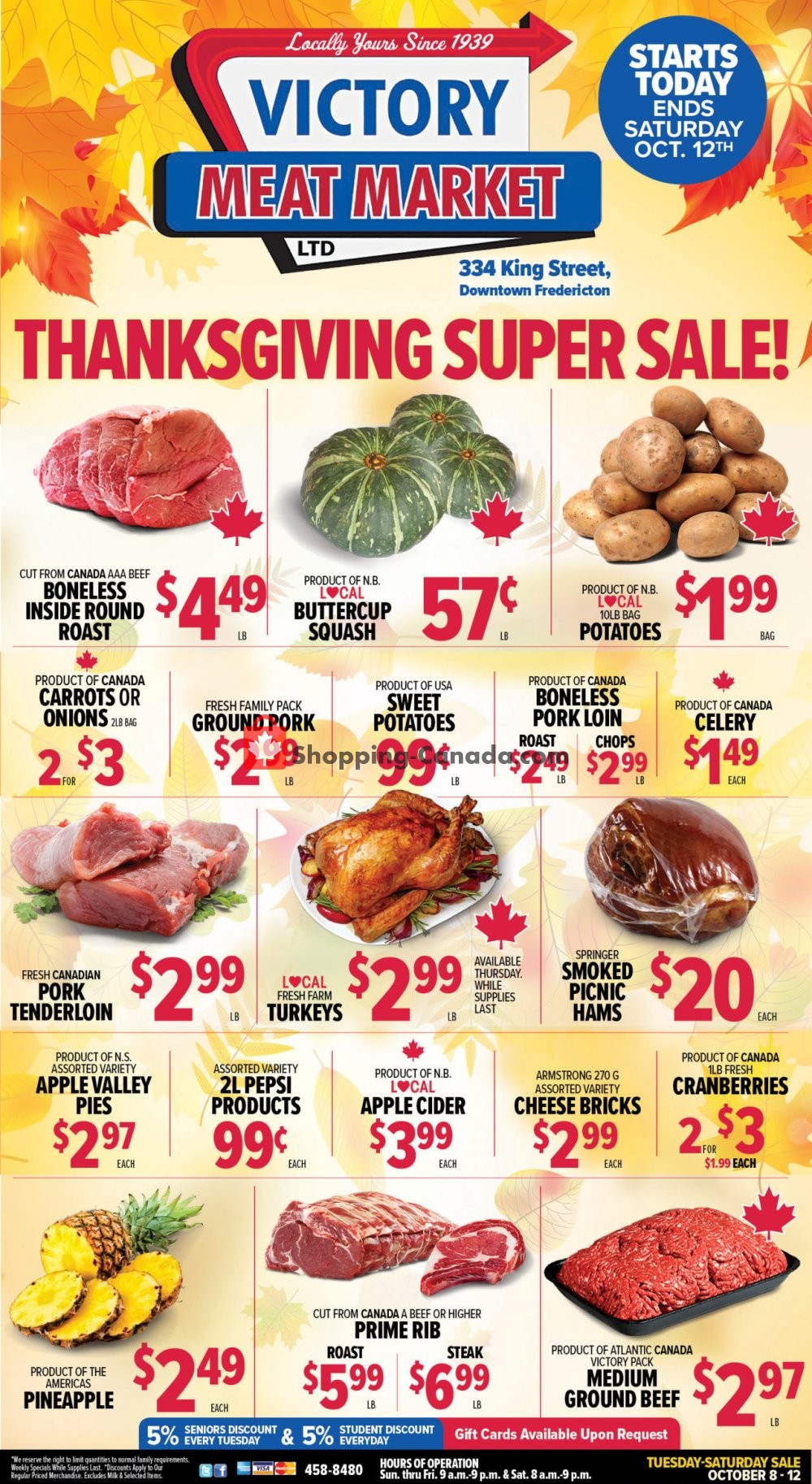 Victory Meat Market  flyer from Tuesday October 8, 2019 to Saturday October 12, 2019 - page 1