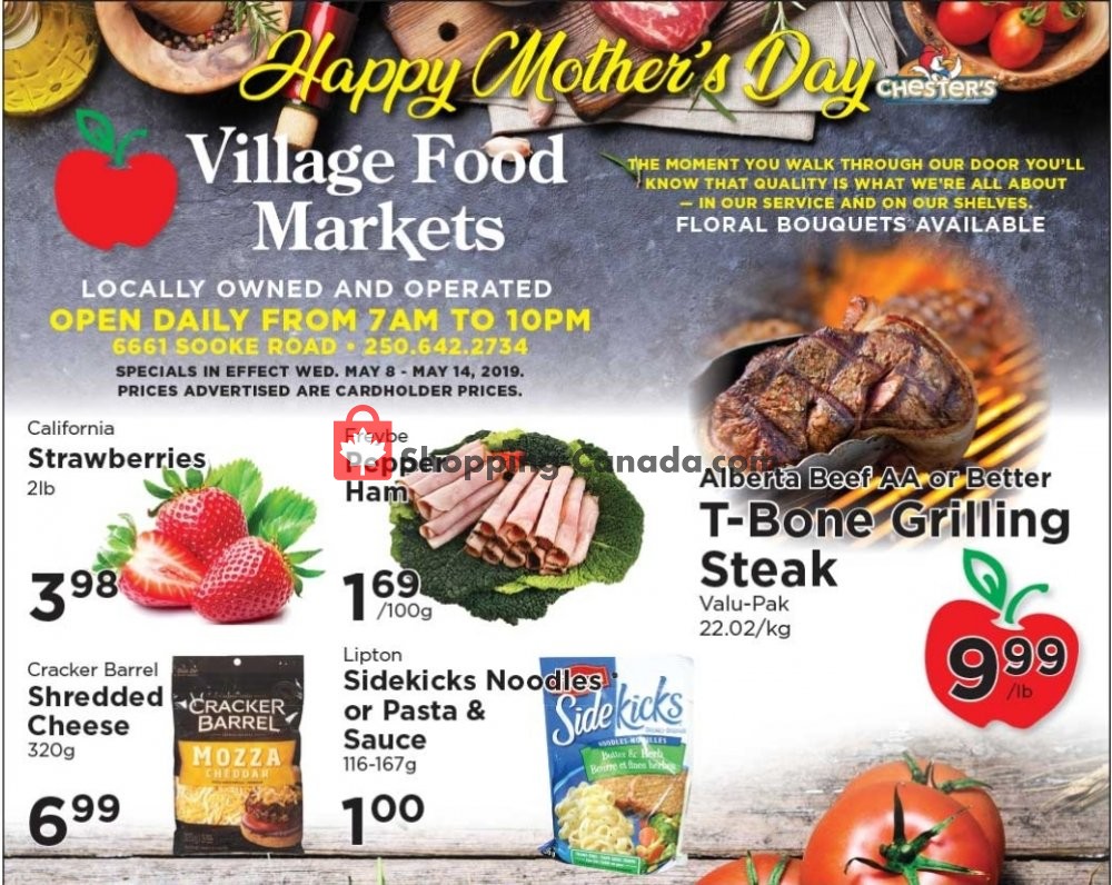 Village Food Market flyer from Wednesday May 8, 2019 to Tuesday May 14, 2019 - page 1