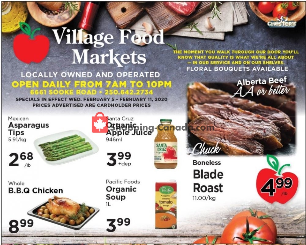 Village Food Market flyer from Wednesday February 5, 2020 to Tuesday February 11, 2020 - page 1