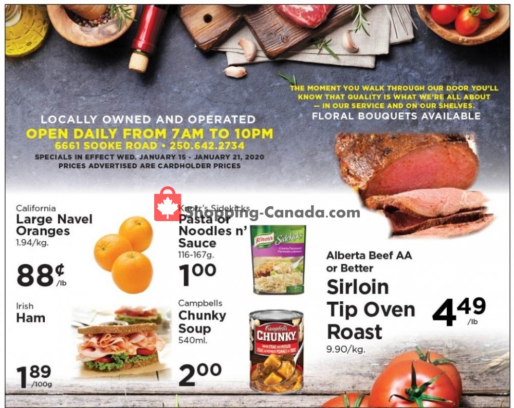 Village Food Market flyer from Wednesday January 15, 2020 to Tuesday January 21, 2020 - page 1