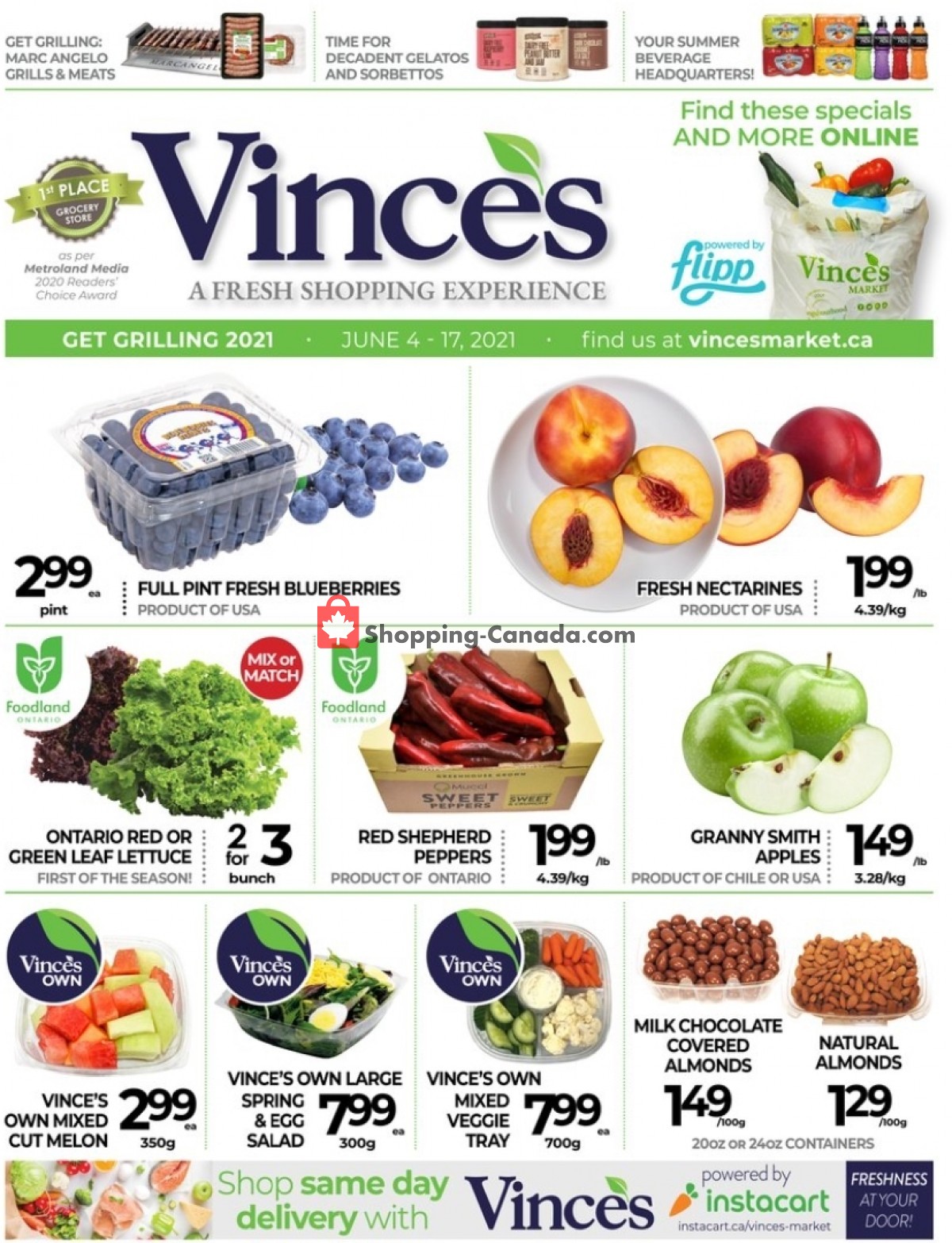 Vince's Market flyer from Friday June 4, 2021 to Thursday June 17, 2021 - page 1
