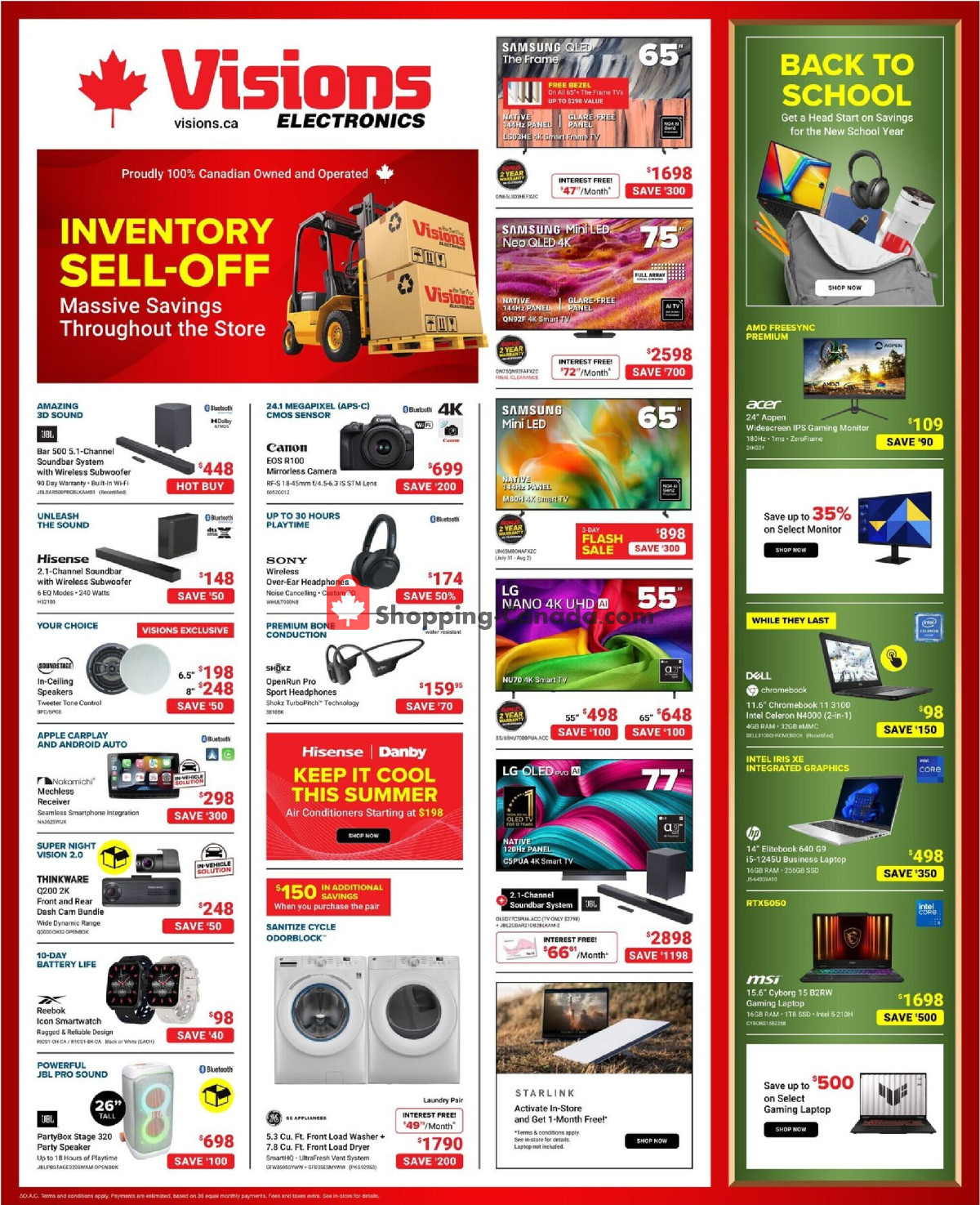 Visions flyer from Friday July 31, 2026 to Thursday August 6, 2026 - page 1