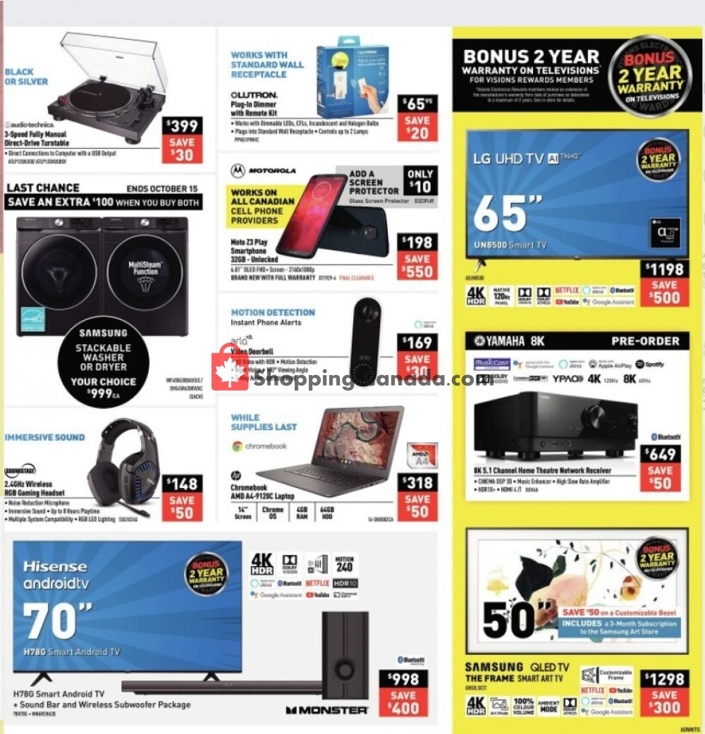 Visions Electronics flyer from Friday October 9, 2020 to Thursday October 15, 2020 - page 5