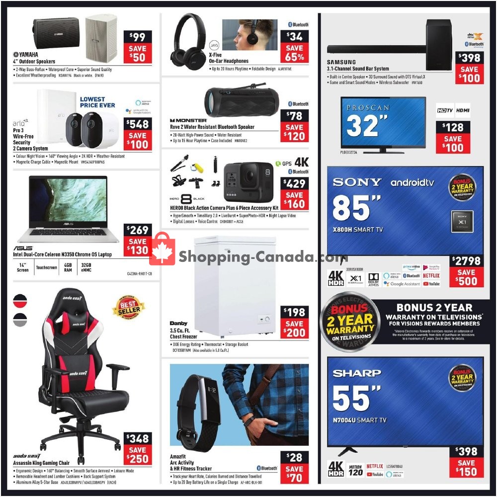 Visions Electronics Canada, flyer (Black Friday in July) July 24