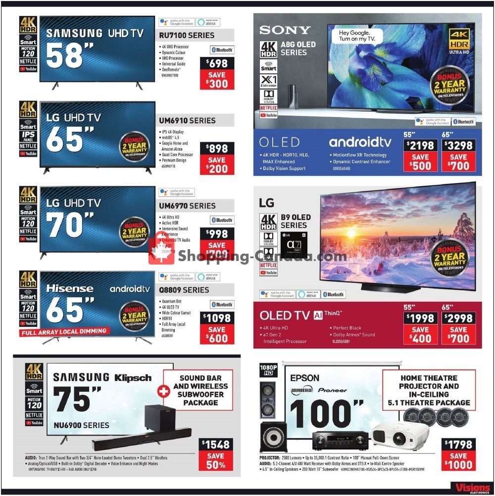 Visions Electronics flyer from Friday November 8, 2019 to Thursday November 14, 2019 - page 4