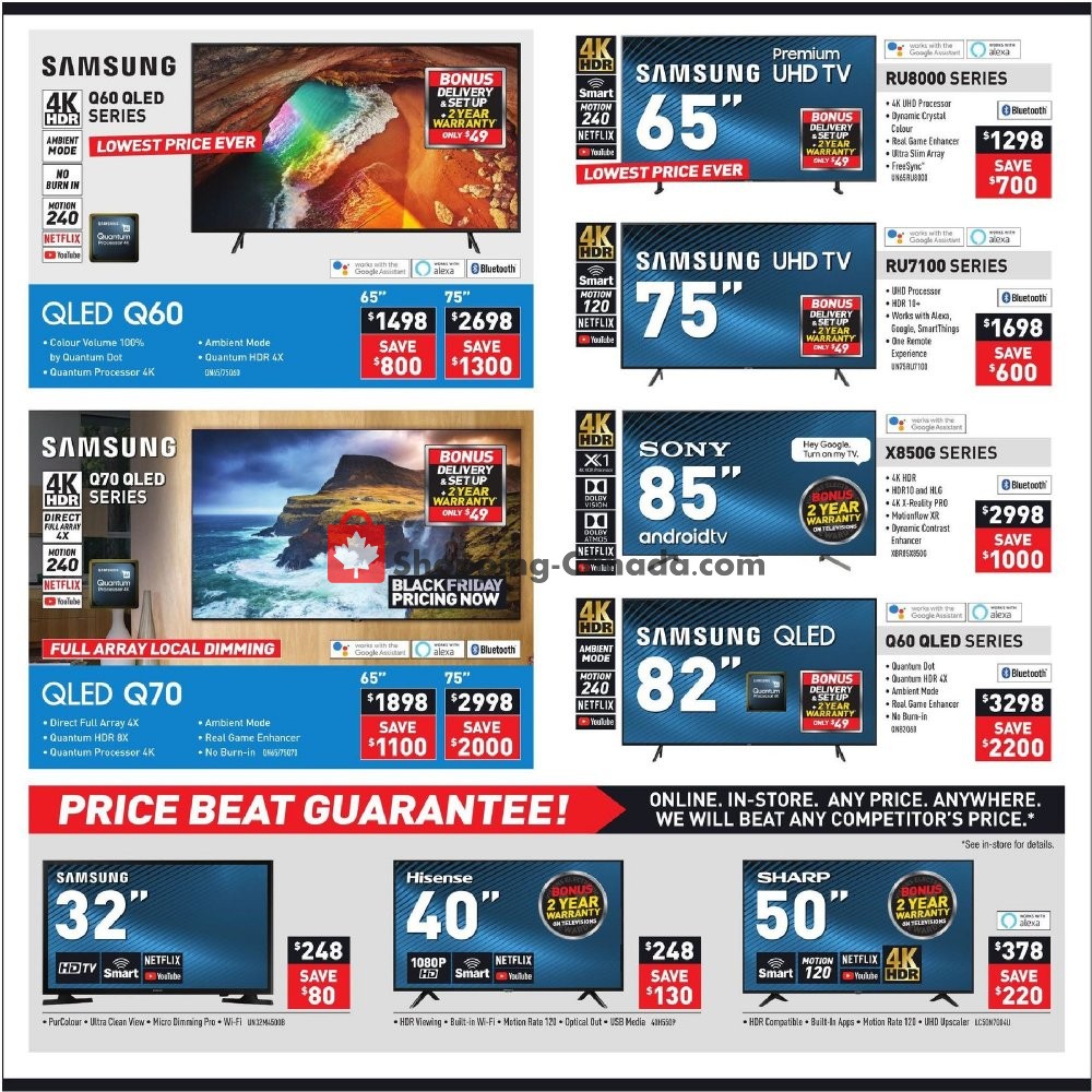 Visions Electronics Canada, flyer (Black Friday Starts Early