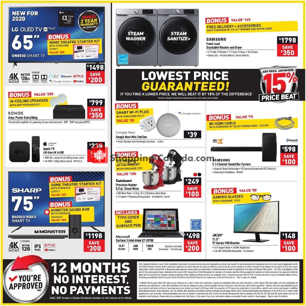 Visions Electronics flyer from Friday July 10, 2020 to Thursday July 16, 2020 - page 4