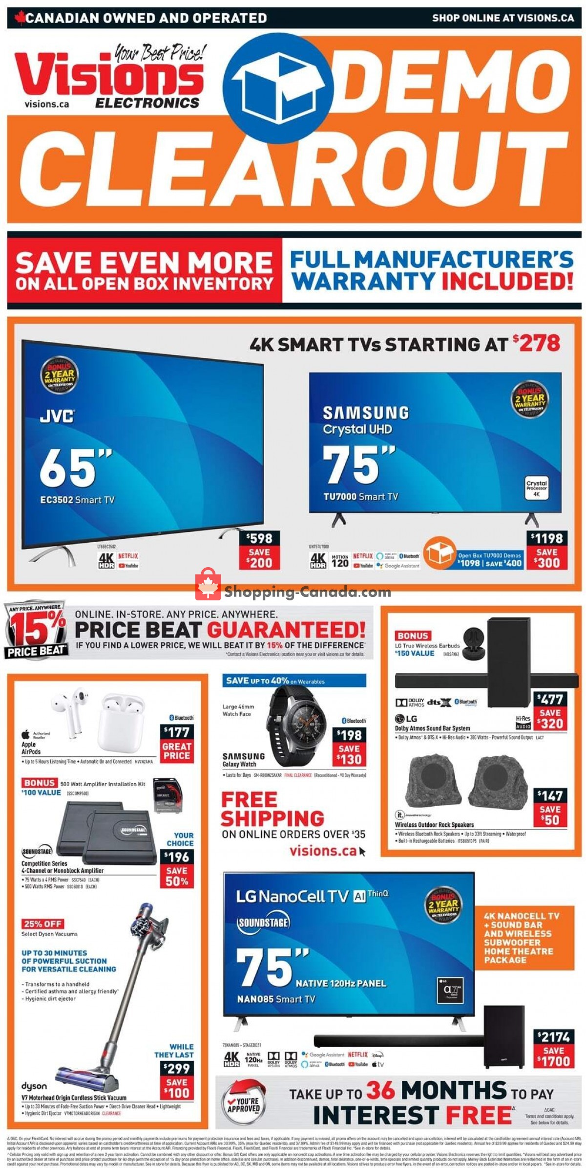 Visions Electronics flyer from Friday April 23, 2021 to Thursday April 29, 2021 - page 1