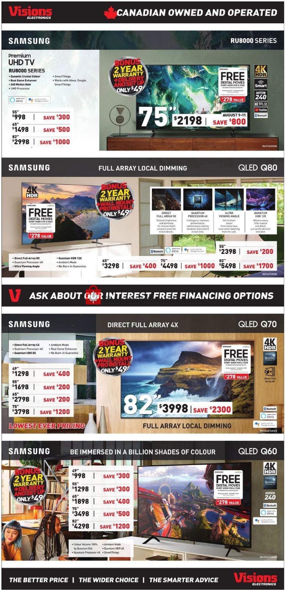 Visions Electronics flyer from Friday August 9, 2019 to Thursday August 15, 2019 - page 3