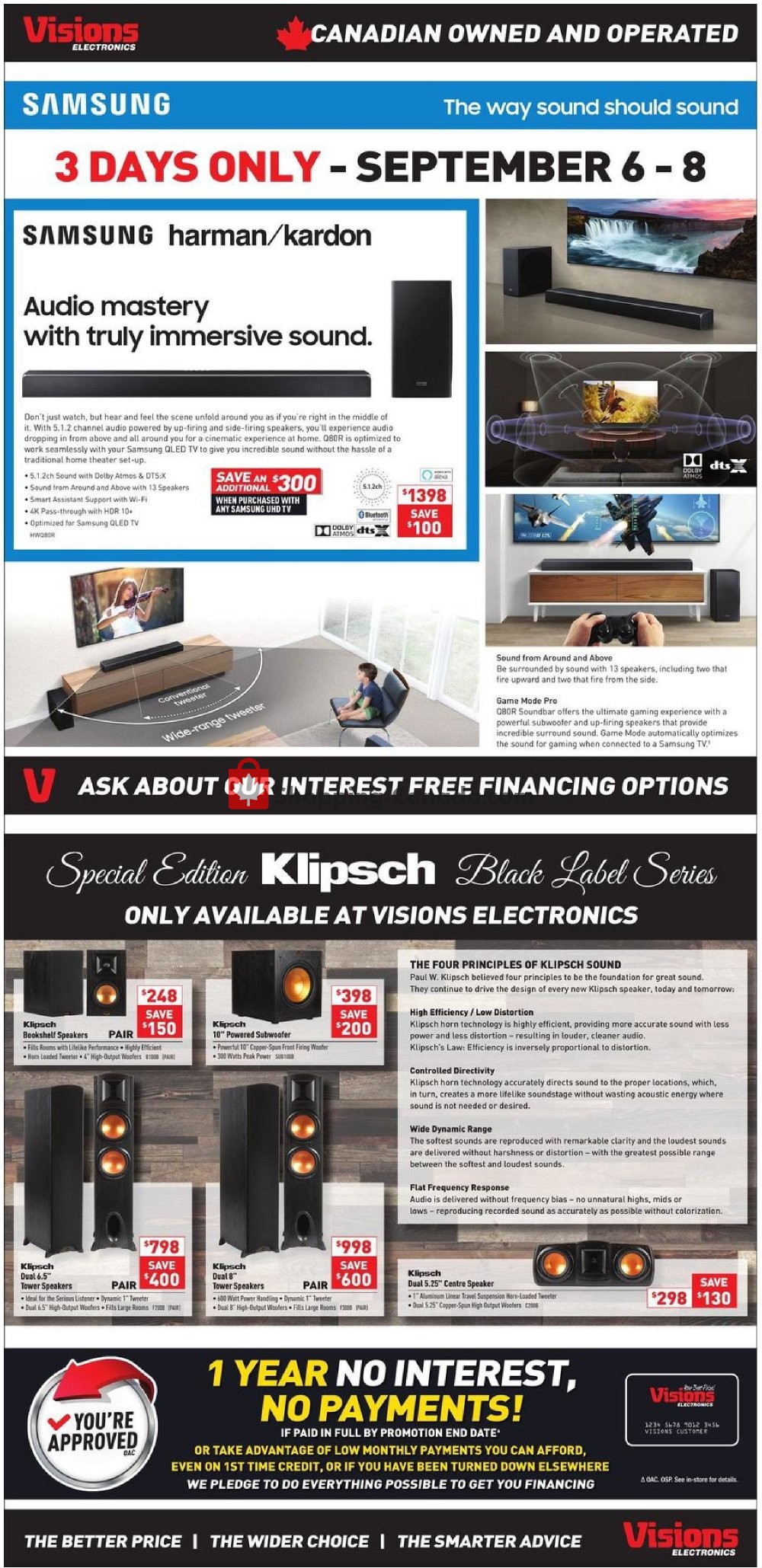 Visions Electronics flyer from Friday September 6, 2019 to Thursday September 12, 2019 - page 11