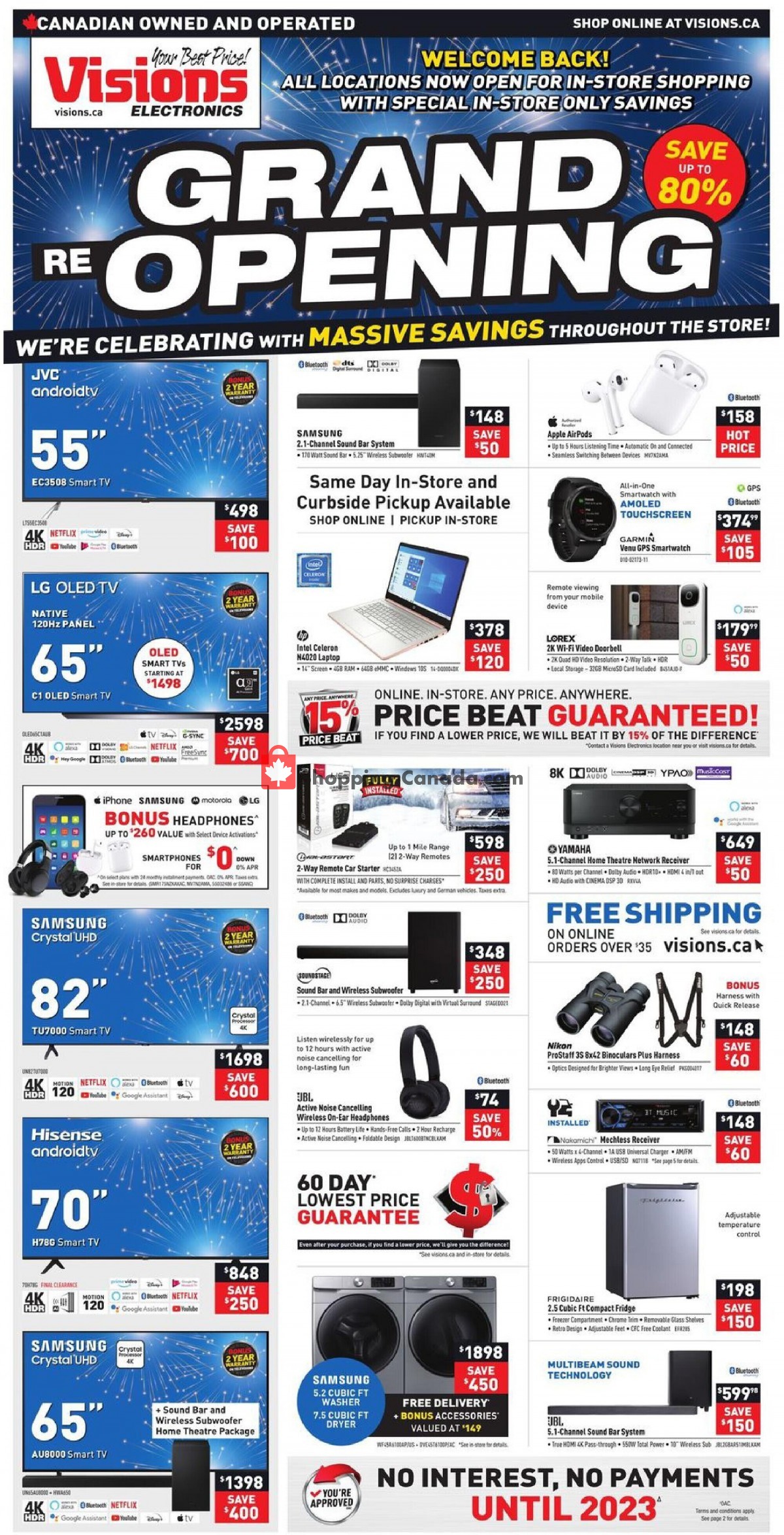 Visions Electronics flyer from Friday September 10, 2021 to Thursday September 16, 2021 - page 1