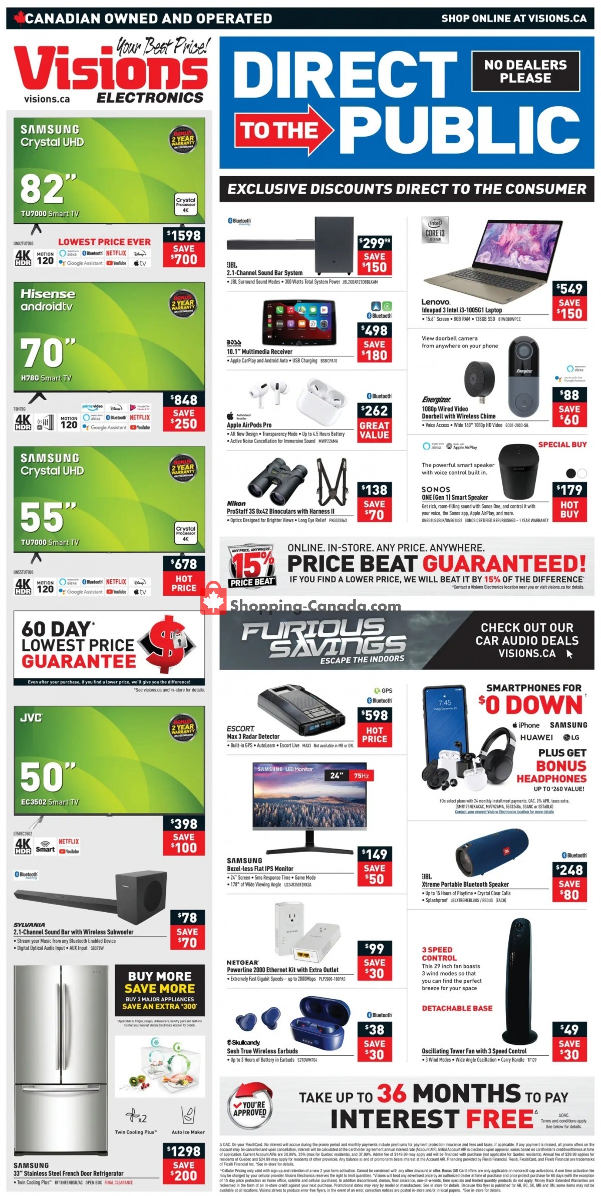 Visions Electronics flyer from Friday June 4, 2021 to Thursday June 10, 2021 - page 1