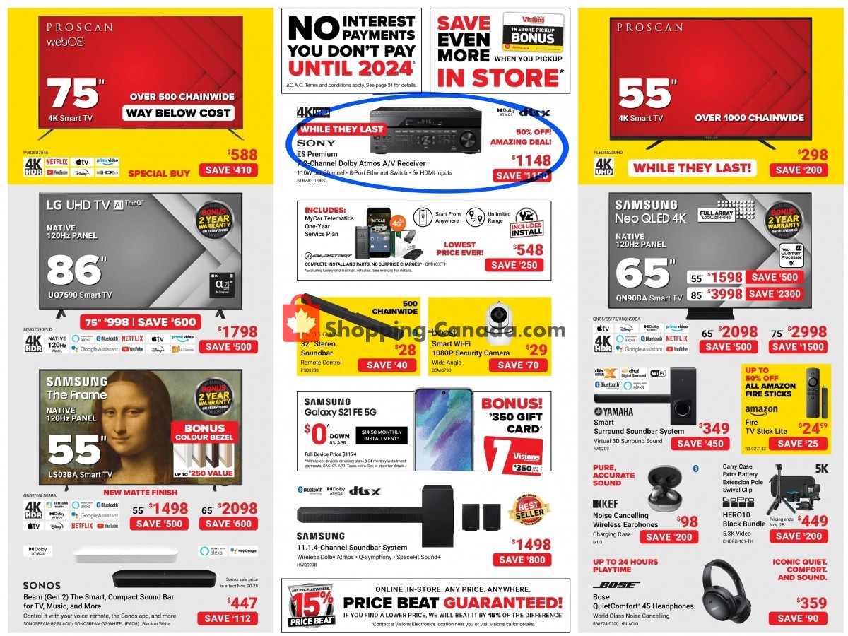 Visions Electronics flyer from Friday November 25, 2022 to Thursday December 1, 2022 - page 2