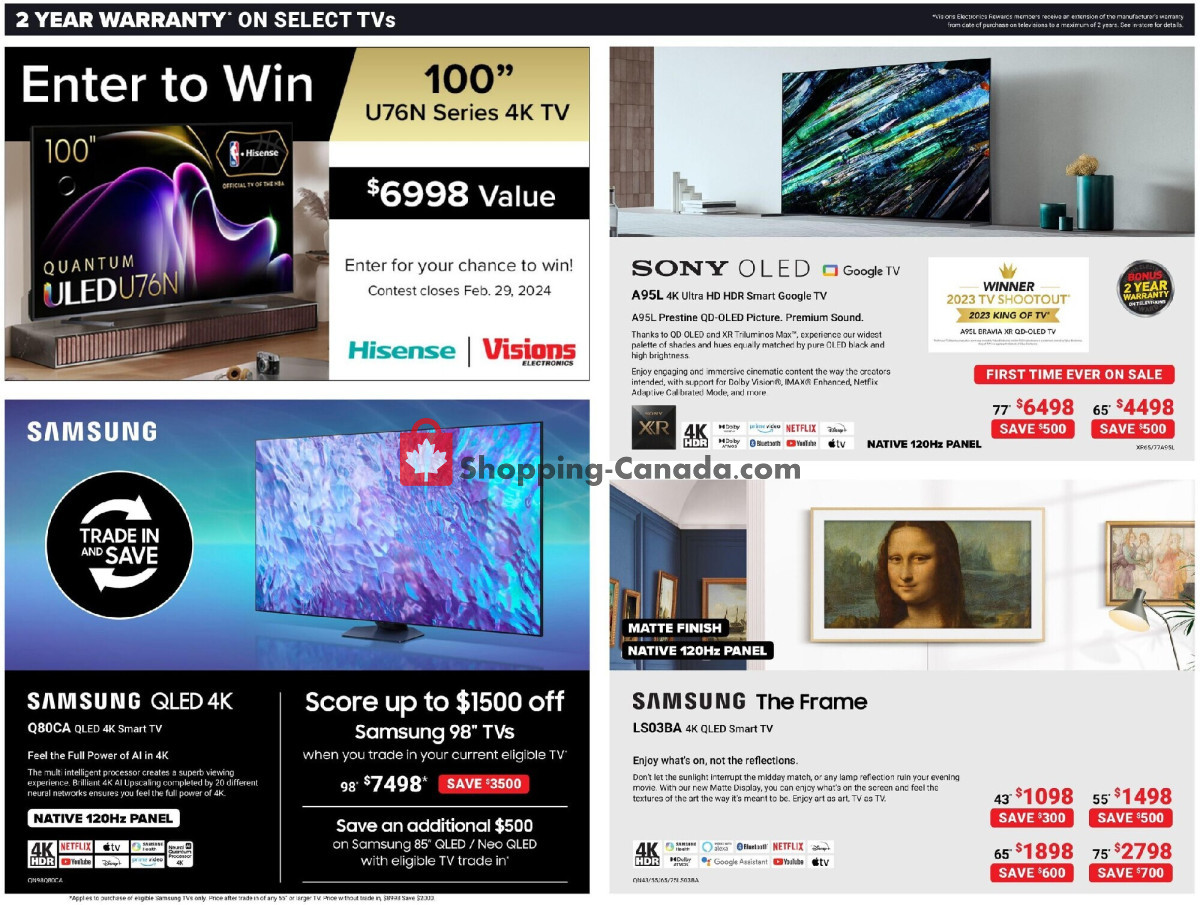 Visions Electronics flyer from Friday February 9, 2024 to Thursday February 15, 2024 - page 3