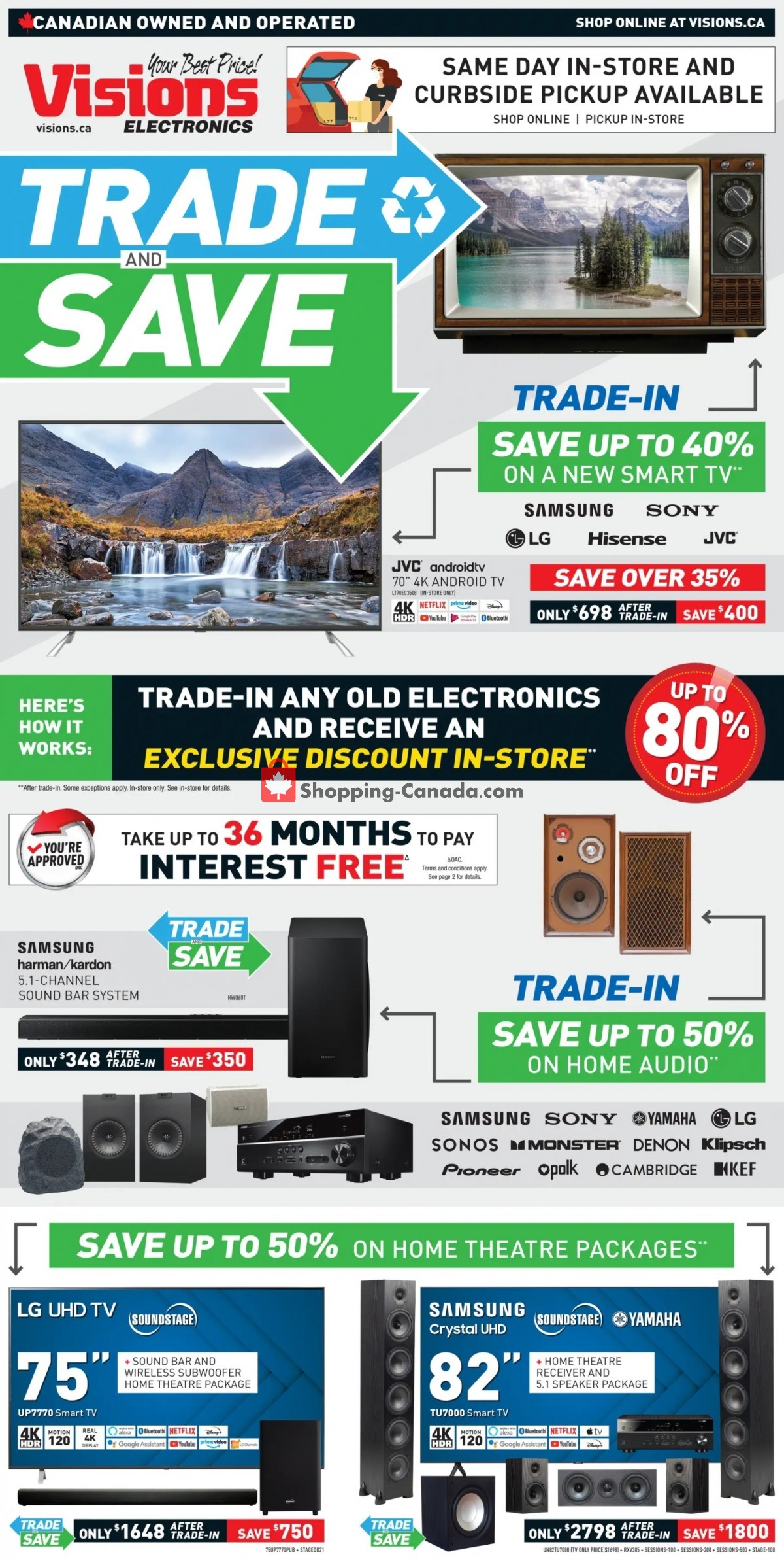 Visions Electronics flyer from Friday July 16, 2021 to Thursday July 22, 2021 - page 1