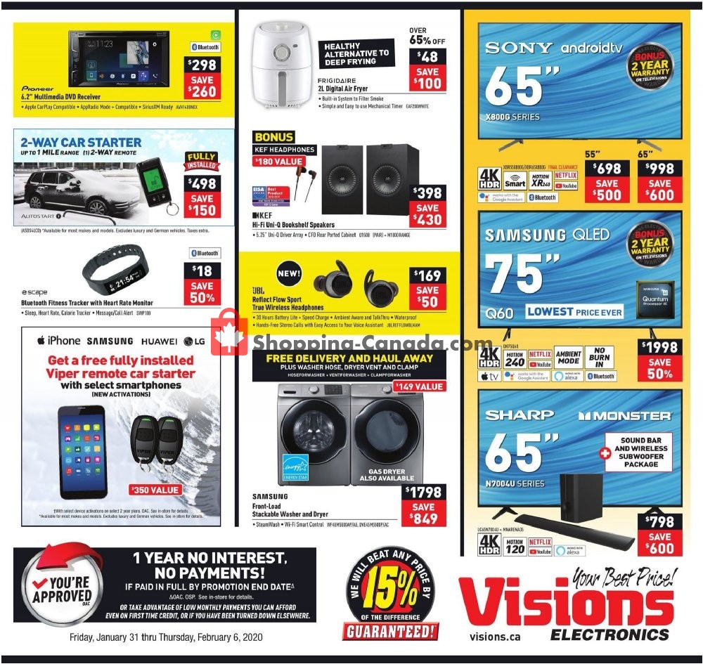 Visions Electronics flyer from Friday January 31, 2020 to Thursday February 6, 2020 - page 2